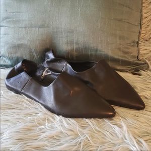 Hm genuine leather flats